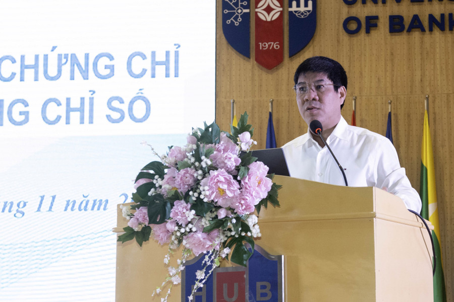 Ông Huỳnh Văn Chương - Cục trưởng Cục Quản lý chất lượng, Bộ GD&ĐT. Ảnh: HUB. img-0070.jpg