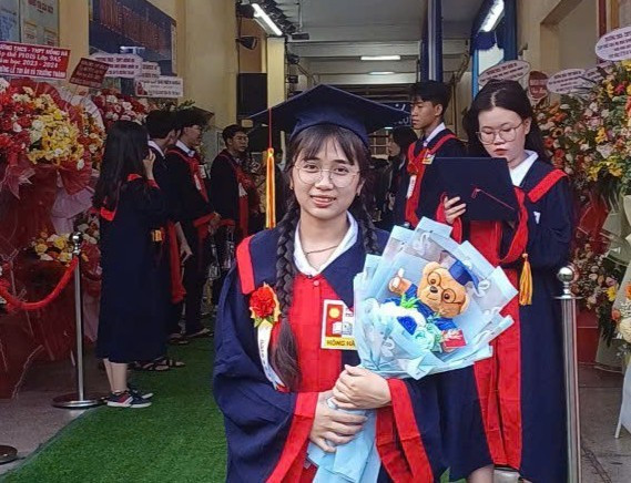 Thúy Nga tại buổi lễ MM88dangnhap nhà cái World Cup 2026 THPT. Ảnh: NVCC. 43b88857e9ea60b439fb.jpg