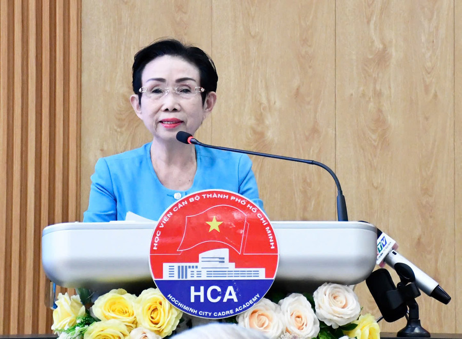 PGS.TS Trương Thị Hiền - Chủ tịch Hội Nữ trí thức TPHCM. Ảnh: T.N. d67403b06a4fe511bc5e.jpg