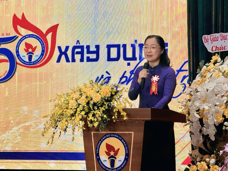 Thứ trưởng Bộ GD&ĐT Nguyễn Thị Quyên Thanh. Ảnh: Thùy Linh. 3870204421252174290.jpg