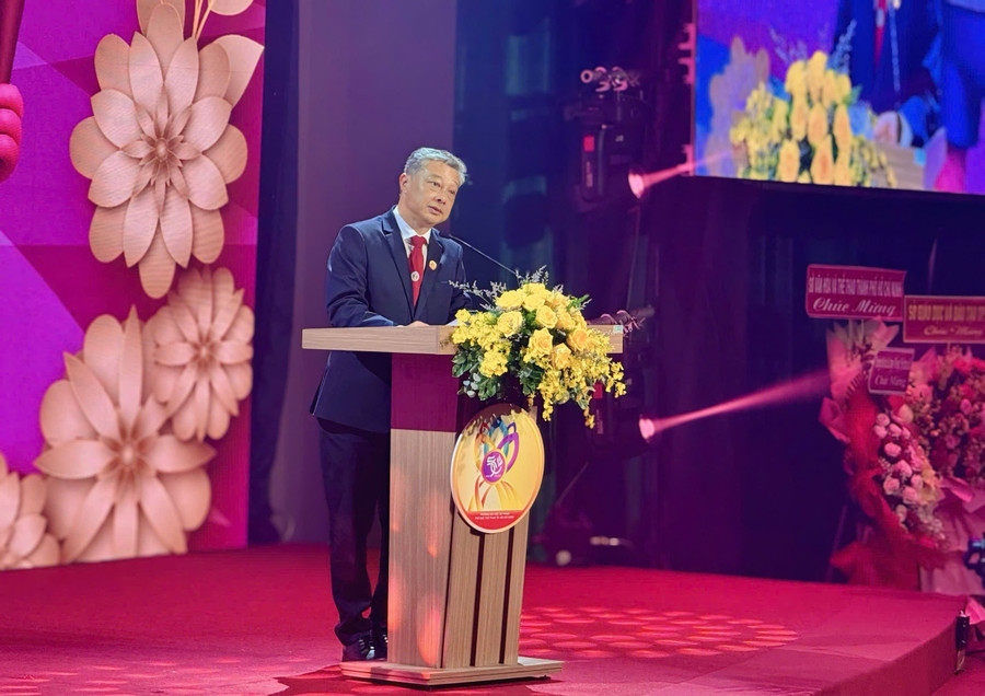 GS.TS Châu Vĩnh Huy - Hiệu trưởng Trường MM888 bảo mật tuyệt đối Sư phạm Thể dục Thể thao TPHCM. Ảnh: Thùy Linh. 2690022613468214434.jpg