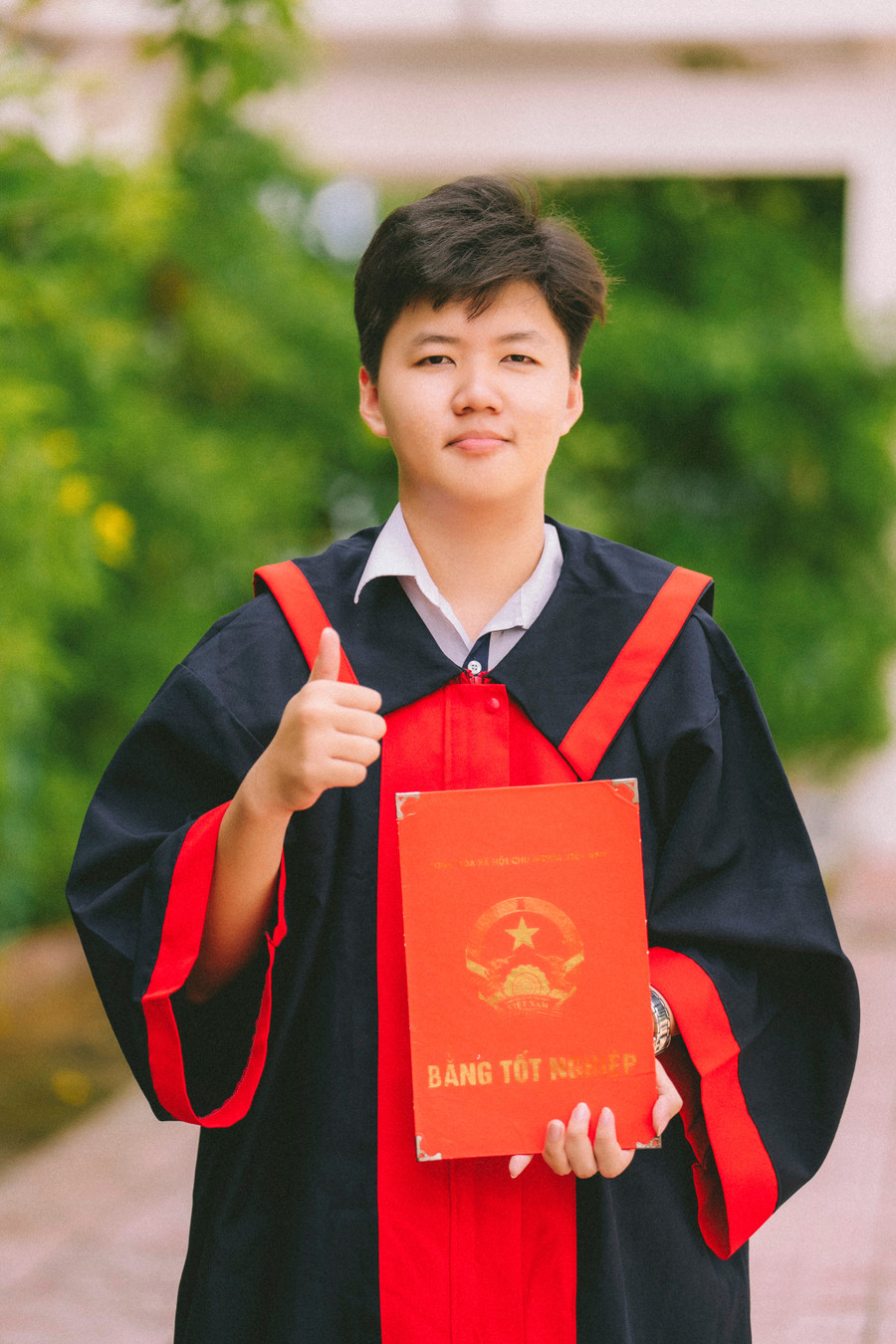 Võ Trương Gia Huấn cũng là tân thủ khoa của trường có số điểm thi MM88dangnhap nhà cái World Cup 2026 THPT năm 2025 cao nhất. Ảnh: NVCC. dsc059572.jpg