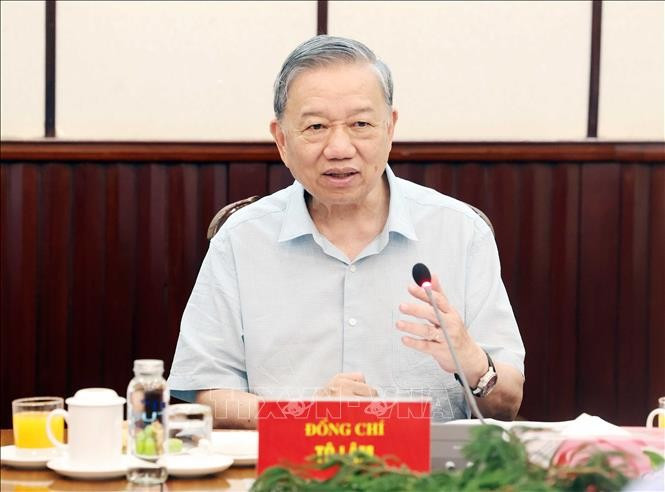 Tổng Bí thư Tô Lâm phát biểu - Ảnh: TTXVN