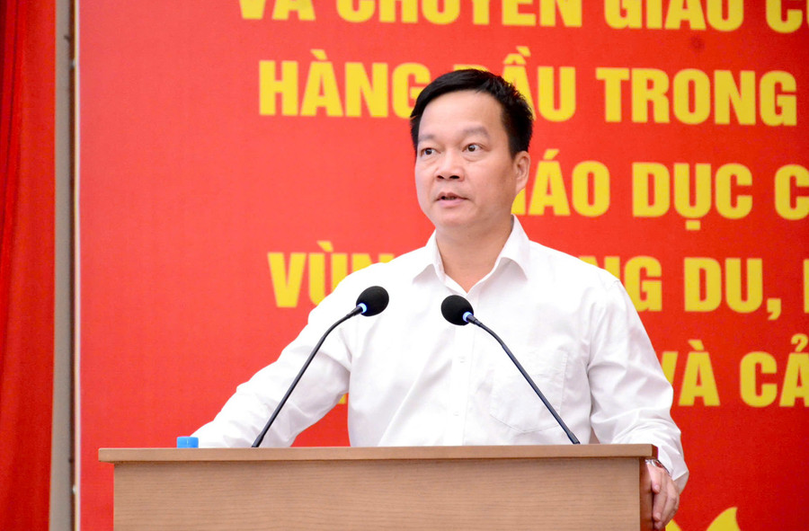 ông Nguyễn Anh Dũng – Phó Vụ trưởng Vụ Giáo dục MM888 bảo mật tuyệt đối (Bộ GD&ĐT) phát biểu tại Tọa đàm. daotaonhanlucjpg1.jpg