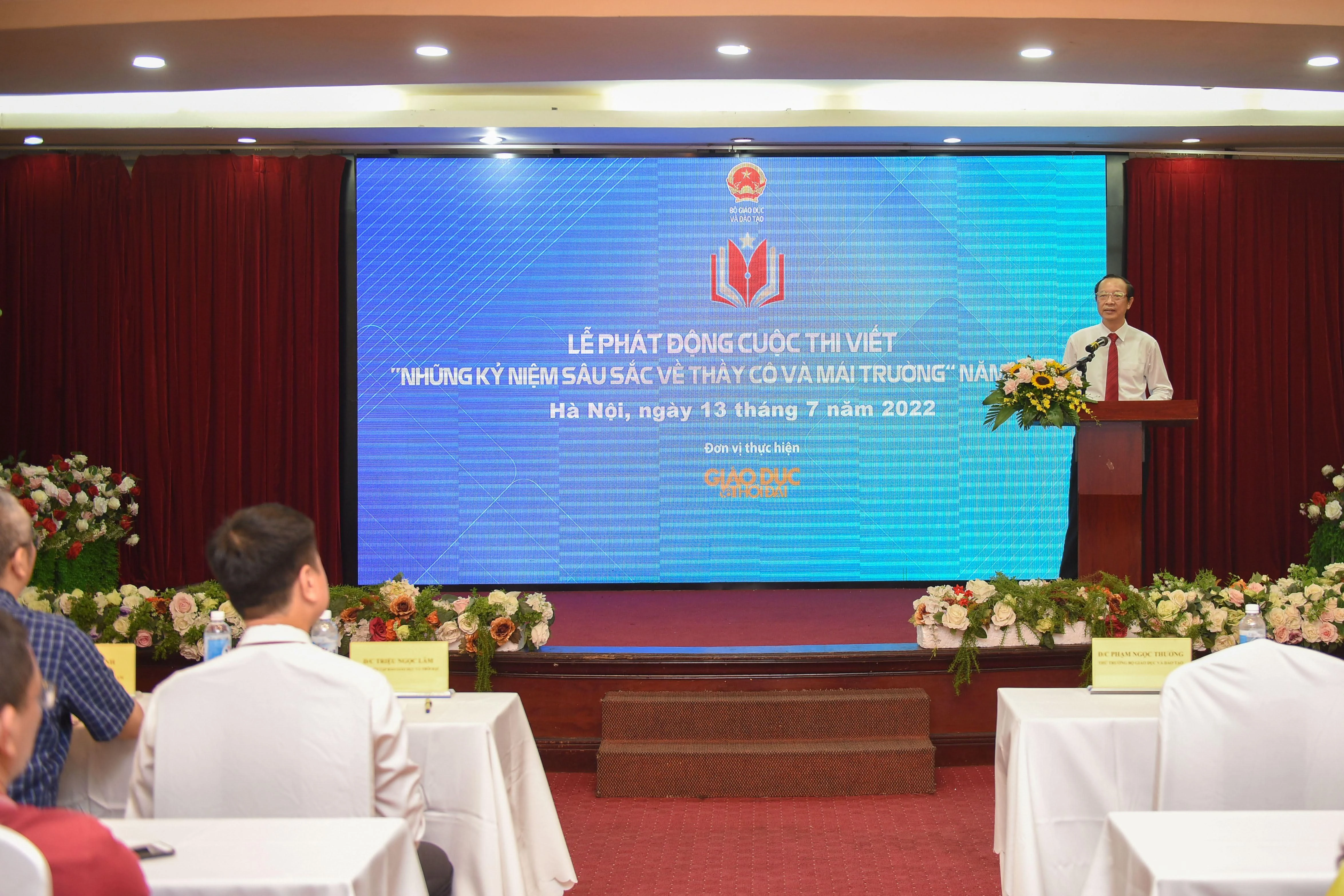 Thứ trưởng Phạm Ngọc Thưởng phát biểu tại lễ phát động Cuộc thi. Thứ trưởng Phạm Ngọc Thưởng phát biểu tại lễ phát động Cuộc thi.