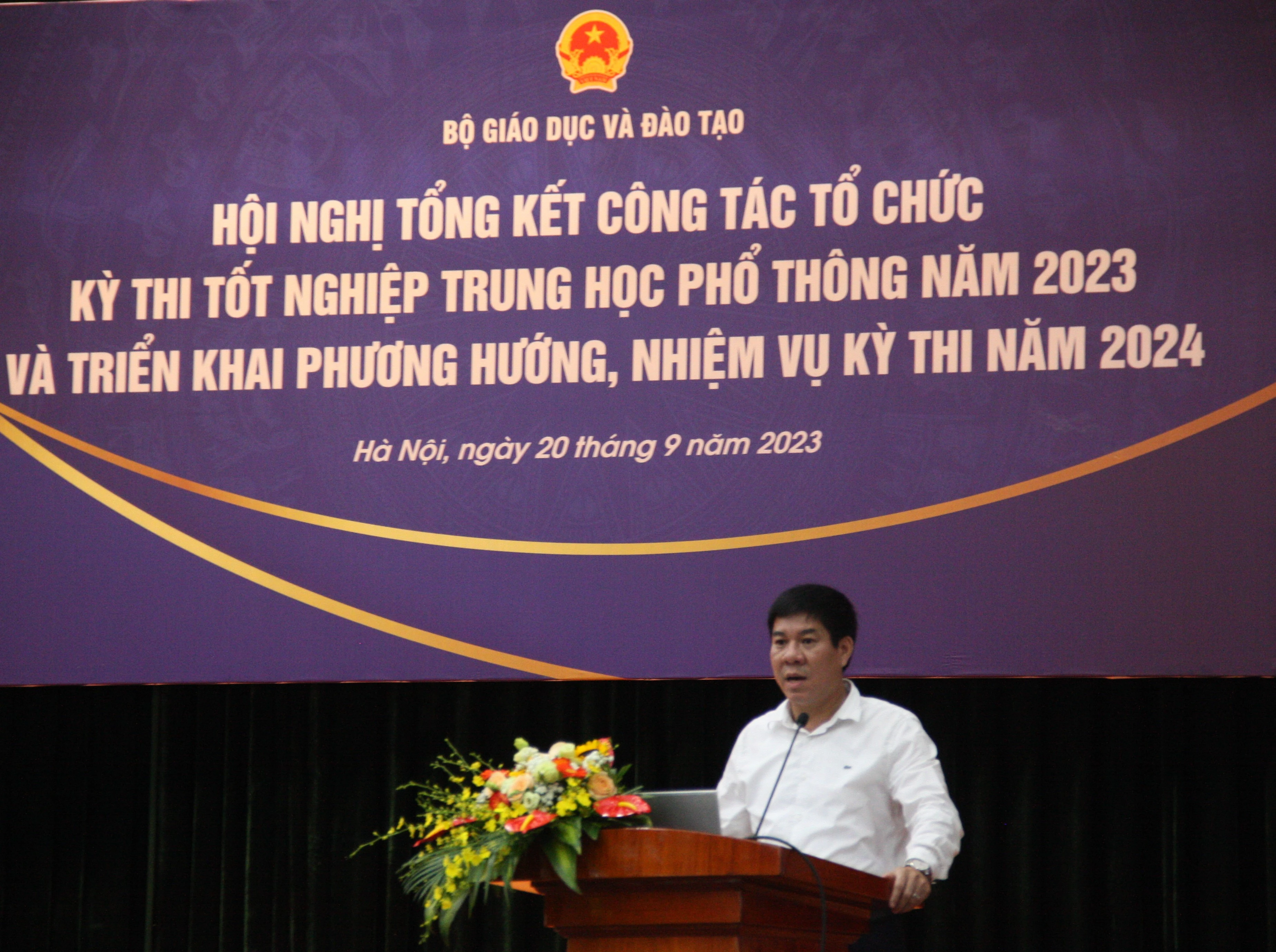 PGS.TS Huỳnh Văn Chương, Cục trưởng Cục Quản lý chất lượng phát biểu tại Hội nghị. PGS.TS Huỳnh Văn Chương, Cục trưởng Cục Quản lý chất lượng phát biểu tại Hội nghị.