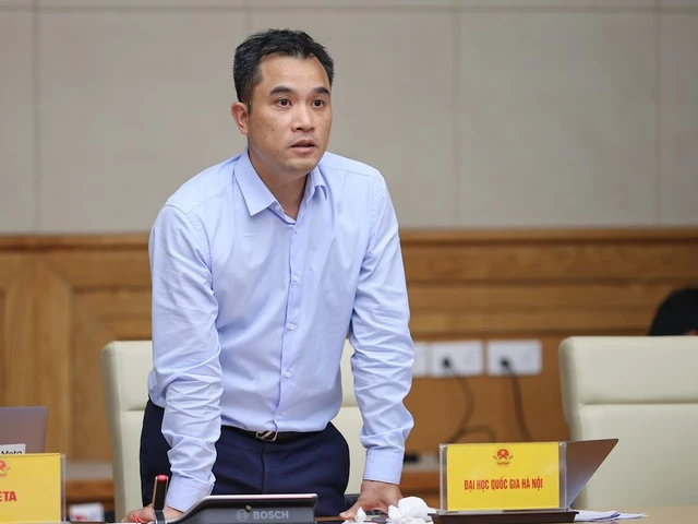 Phó Giám đốc ĐHQG Hà Nội Phạm Bảo Sơn - Ảnh: VGP/Nhật Bắc. Phó Giám đốc ĐHQG Hà Nội Phạm Bảo Sơn - Ảnh: VGP/Nhật Bắc.
