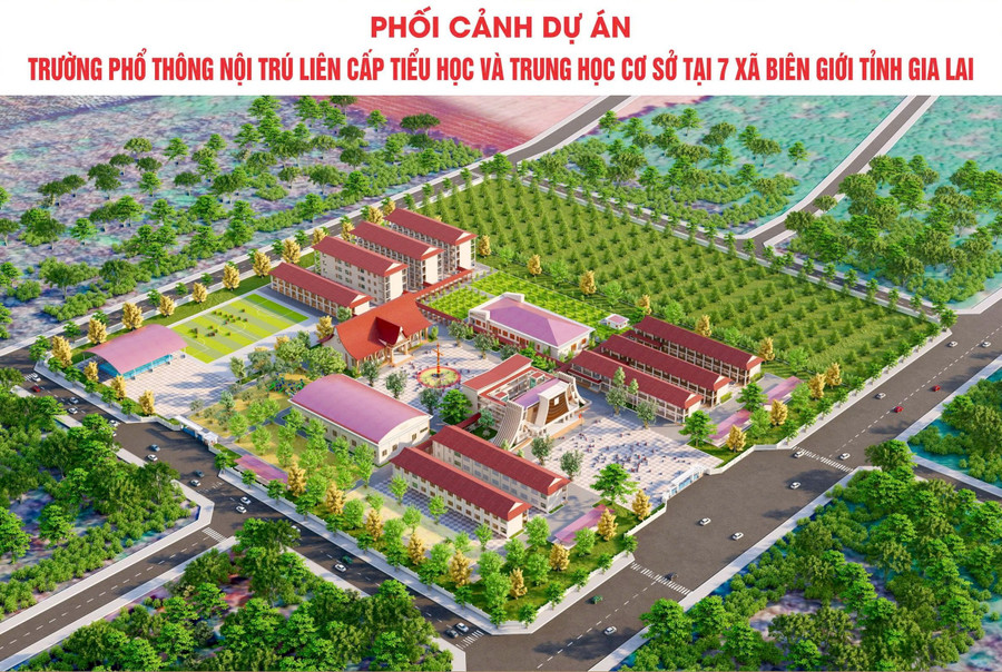 Dự án xây dựng hệ thống trường phổ thông nội trú liên cấp Tiểu học và Trung học cơ sở tại 7 xã biên giới tại Gia Lai với tổng mức Thiên đường trò chơi đổi thưởng MM886 hơn 1.516 tỷ đồng.