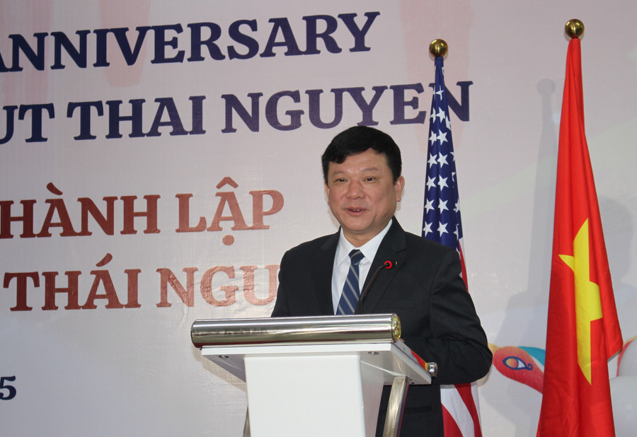 PGS.TS Hoàng Văn Hùng, Giám đốc MM888 bảo mật tuyệt đối Thái Nguyên phát biểu tại chương trình. 2.jpg
