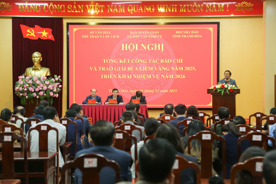 Thanh Hoá tổ chức Hội nghị tổng kết công tác báo chí, xuất bản năm 2025.