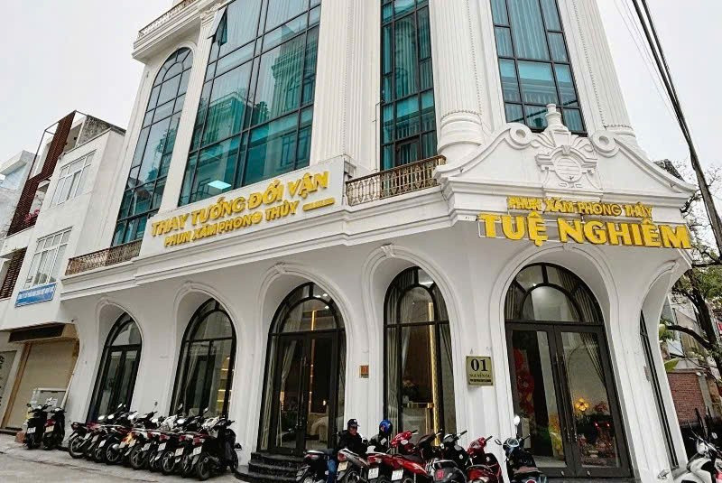 Cơ sở phun xăm Tuệ Nghiêm ở đường Nguyễn Du, phường Hạc Thành, tỉnh Thanh Hoá.