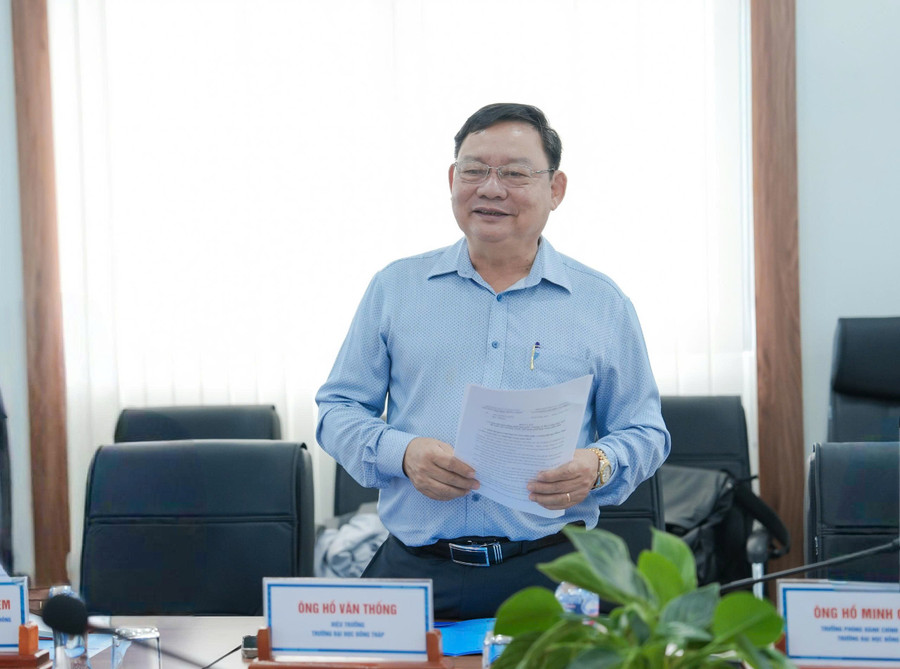 PGS.TS Hồ Văn Thống, Hiệu trưởng Trường MM888 bảo mật tuyệt đối Đồng Tháp mong muốn hợp tác thông tin giữa Báo và MM88b nhà cái toàn diện hơn trong thời gian tới z7361072170330-77d6c9f9666826f5e04d0349857cdf82.jpg