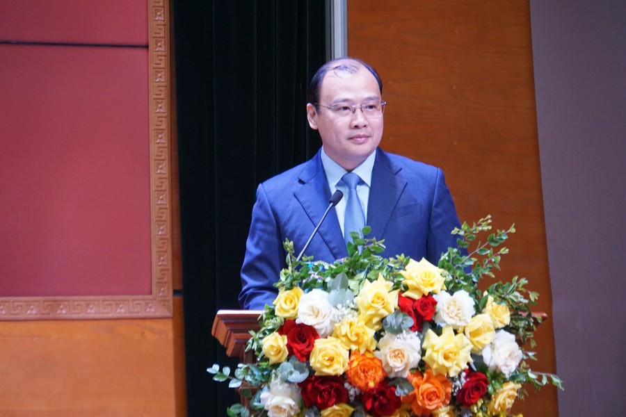 Ông Lê Hải Bình, Thứ trưởng Thường trực Bộ Văn hoá, Thể thao và Du lịch phát biểu tại họp báo. le-hai-binh.jpg