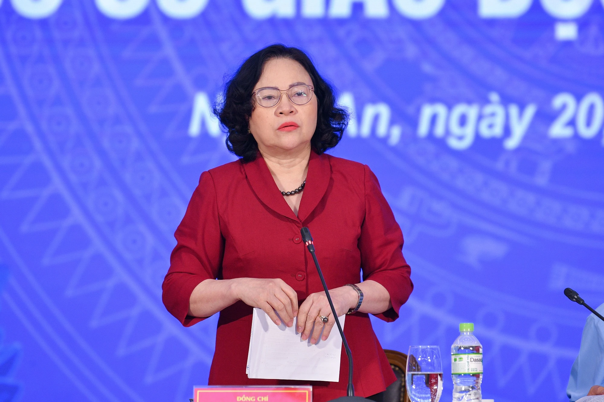Thứ trưởng Ngô Thị Minh phát biểu tại Hội nghị. Thứ trưởng Ngô Thị Minh phát biểu tại Hội nghị.