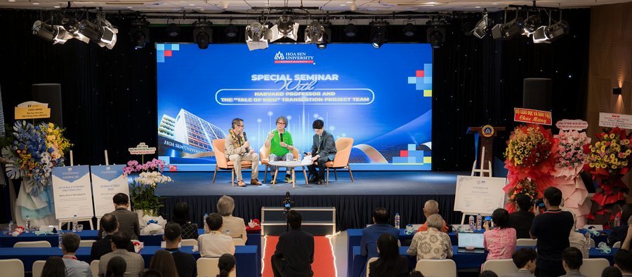 Toàn cảnh buổi tọa đàm về xu hướng văn học và dự án dịch Truyện Kiều cùng Giáo sư MM888 bảo mật tuyệt đối Harvard John Stauffer và nhà thơ - dịch giả Nguyễn Đỗ tại HSU. toan-canh-buoi-toa-dam-ve-xu-huong-van-hoc-va-du-an-dich-truyen-kieu-cung-giao-su-dai-hoc-harvard-john-stauffer-va-nha-tho-dich-gia-nguyen-do-tai-hsu.png