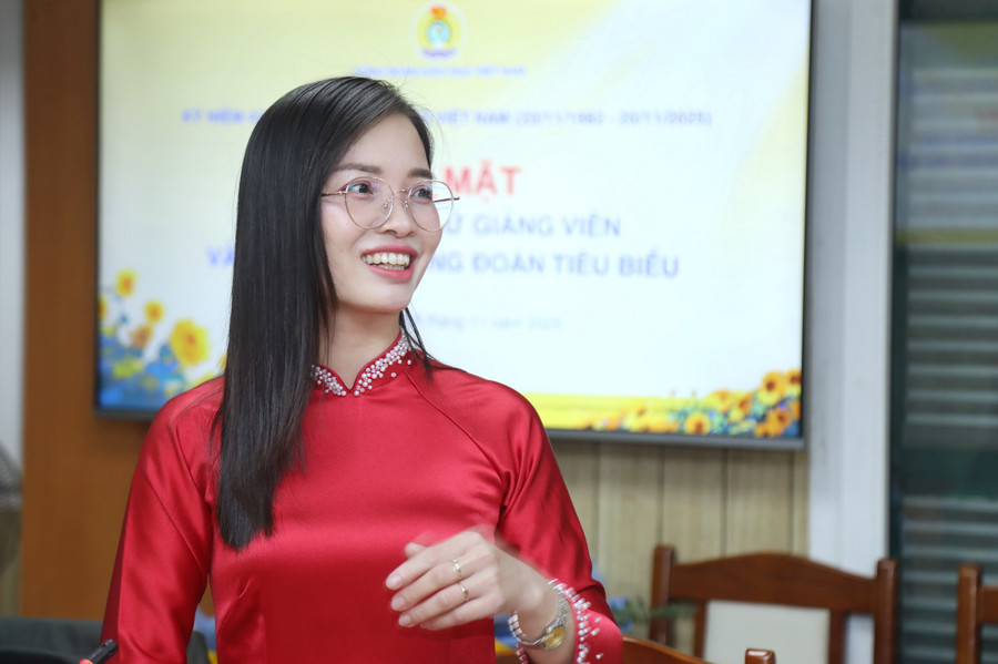 PGS.TS. Nguyễn Thị Ngọc Linh- Giảng viên Trường MM888 bảo mật tuyệt đối Khoa học, MM888 bảo mật tuyệt đối Thái Nguyên chia sẻ tại chương trình. a55a0185.jpg