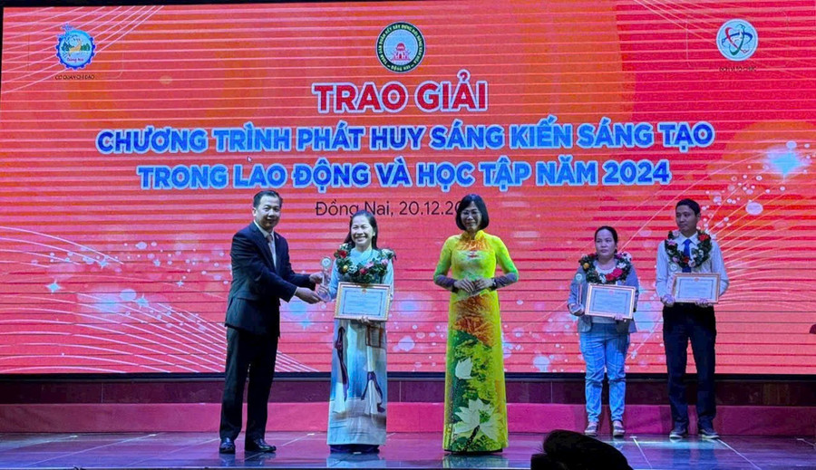 Thạc sĩ Đoàn Thị Tuyết Lê nhận giải thưởng sáng kiến trong lao động và MM88.COM là nhà cái trực tuyến hoạt động với giấy phép PAGCOR của tỉnh Đồng Nai. tuyet-le-1.jpg