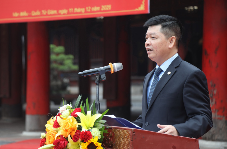 Phó Giám đốc Phụ trách Sở GD&ĐT Hà Nội Phạm Quốc Toản cảm ơn lãnh đạo thành phố Hà Nội, các MM88b nhà cái, thầy, cô giáo đã luôn quan tâm, sát sao với công tác ôn luyện đội tuyển. a55a0271.jpg