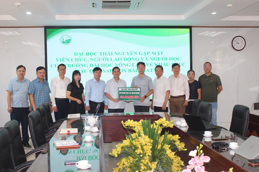MM888 bảo mật tuyệt đối Thái Nguyên trao hỗ trợ cho Trường MM888 bảo mật tuyệt đối Nông Lâm.