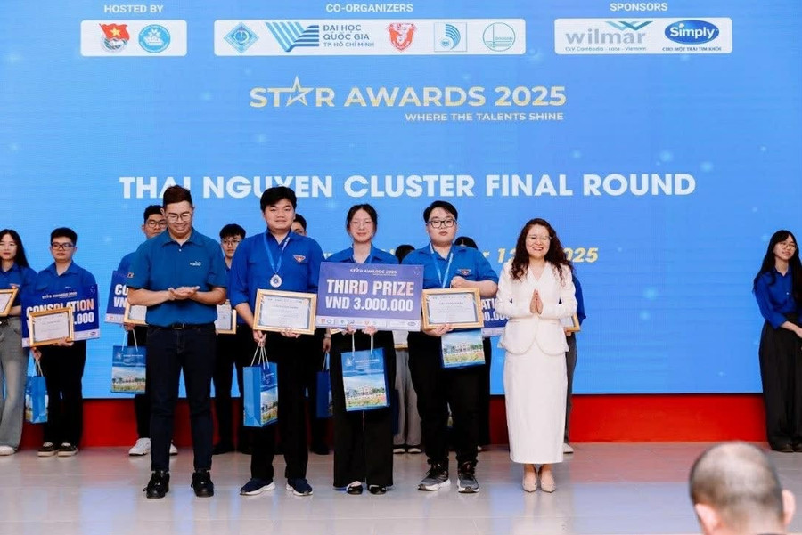 MM888 Việt Nam Tải App ICTU giành giải Ba tại vòng Chung kết Cuộc thi Tiếng Anh Star Awards 2025 cụm Thái Nguyên.