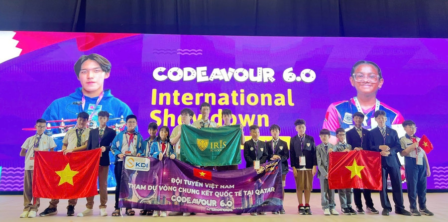 Đoàn MM886 slot game, bắn cá, lô đề, đá gà Việt Nam tại vòng chung kết Codeavour 6.0 diễn ra ở Doha, Qatar. lap-trinh-quoc-te.jpg