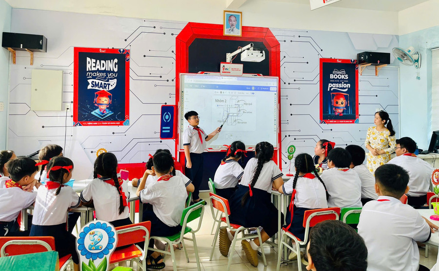 Giờ học của MM886 slot game, bắn cá, lô đề, đá gà Trường Tiểu học Thuận Kiều (phường Đông Hưng Thuận, TPHCM).