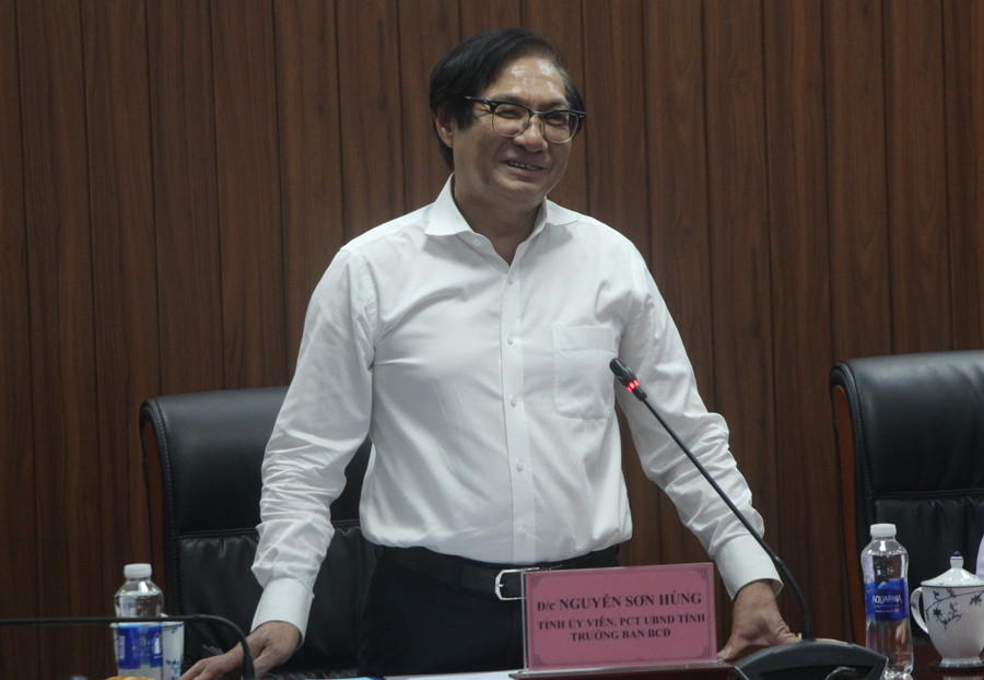 Ông Nguyễn Sơn Hùng phát biểu tại buổi làm việc. kiem-tra-thi-tot-nghiep-tai-dong-nai-4.jpg