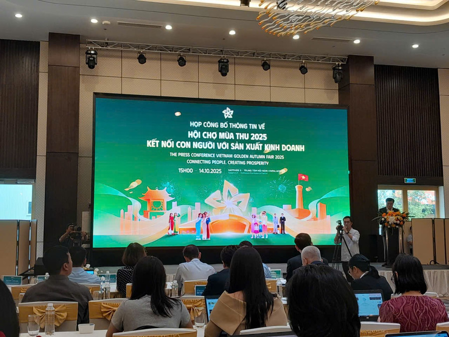 Quang cảnh buổi công bố thông tin Hội chợ Mùa Thu 2025.