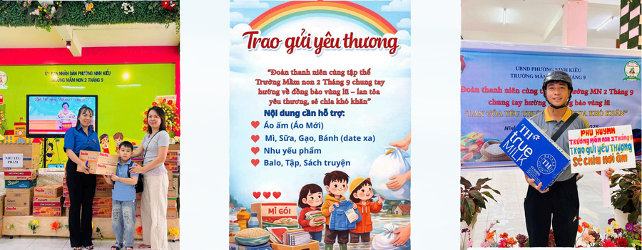 Tấm lòng yêu thương, sẻ chia của phụ huynh và trẻ gửi đến đồng bào vùng lũ. ung-ho-mt-6.png