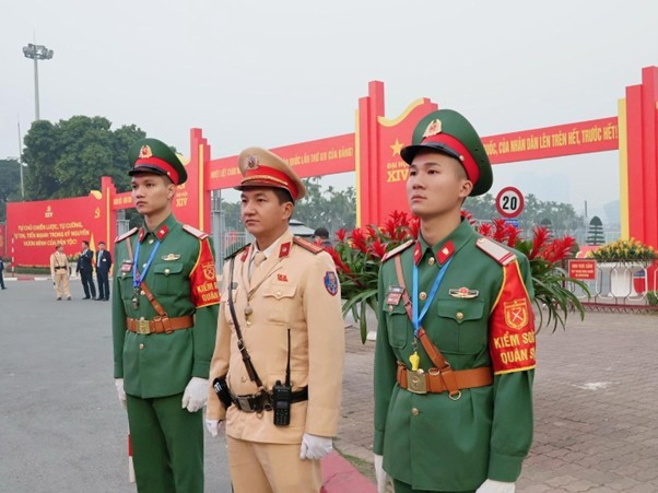 Lực lượng chức năng làm nhiệm vụ tại Trung tâm Hội nghị quốc gia. picture3.jpg