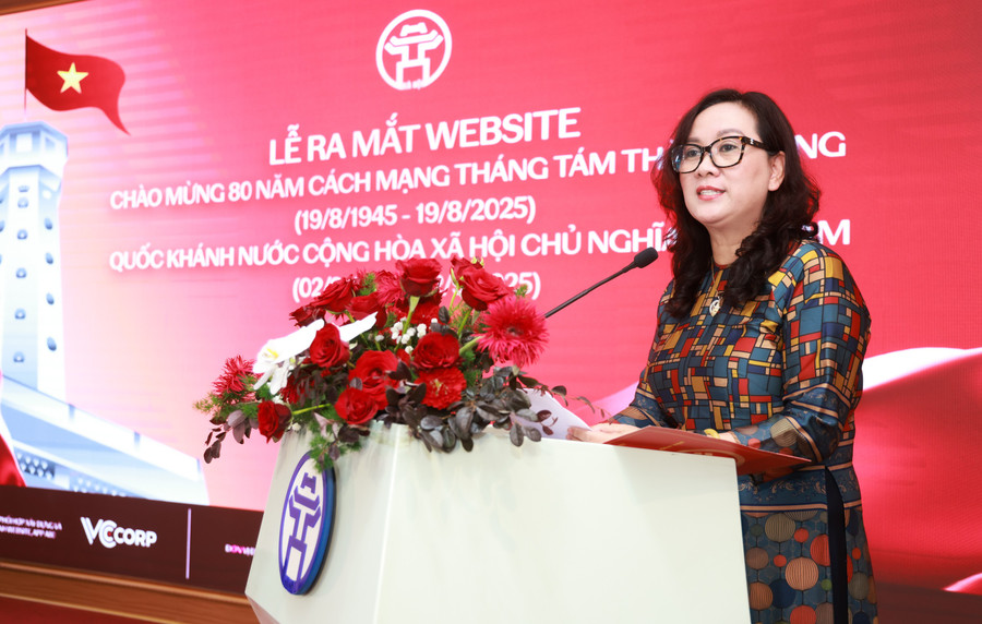 Bà Nguyễn Thị Mai Hương, Phó Giám đốc Sở Văn hóa và Thể thao Hà Nội thông tin về nền tảng số a-1.jpg