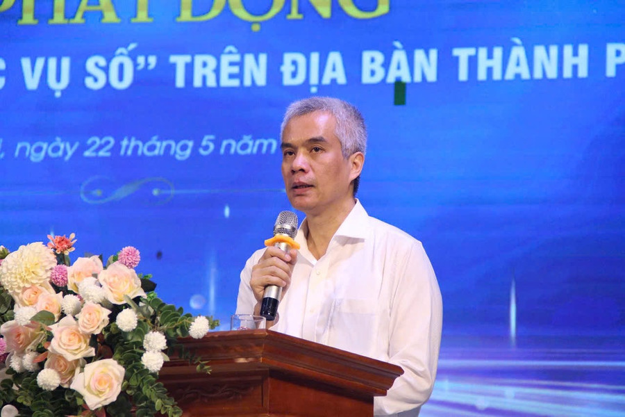 Ông Nguyễn Hồng Sơn, Giám đốc Sở Khoa học và Công nghệ Hà Nội phát biểu. 5-1.jpg