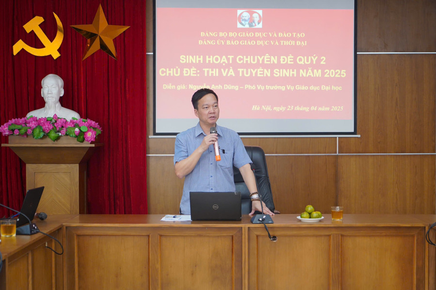 Ông Nguyễn Anh Dũng - Phó Vụ trưởng Vụ Giáo dục MM888 bảo mật tuyệt đối Bộ GD&ĐT thông tin về quy chế Đăng Ký MM88.COM Ngay +88K năm 2025. z6534076802974-d87710374063ea10e3661b6413e1031d.jpg