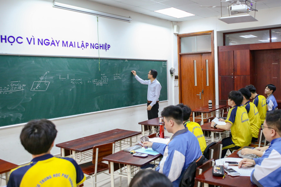Lớp Toán tại Trường THPT Chuyên Bắc Ninh (Ảnh TL).