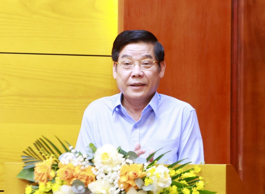 Ông Nguyễn Văn Gấu, Bí thư Tỉnh ủy Bắc Giang phát biểu. bn3.jpg