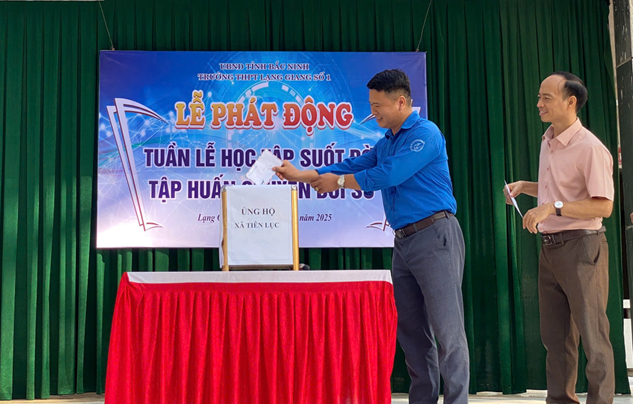 Cán bộ, Trung Tâm Đăng Nhập MM88 Chính Thức Mới, nhân viên và hơn 1.800 MM886 slot game, bắn cá, lô đề, đá gà của Trường THPT Lạng Giang số 1 tham gia phát động, hỗ trợ người dân xã Tiên Lục ảnh hưởng bão lũ. picture3.png