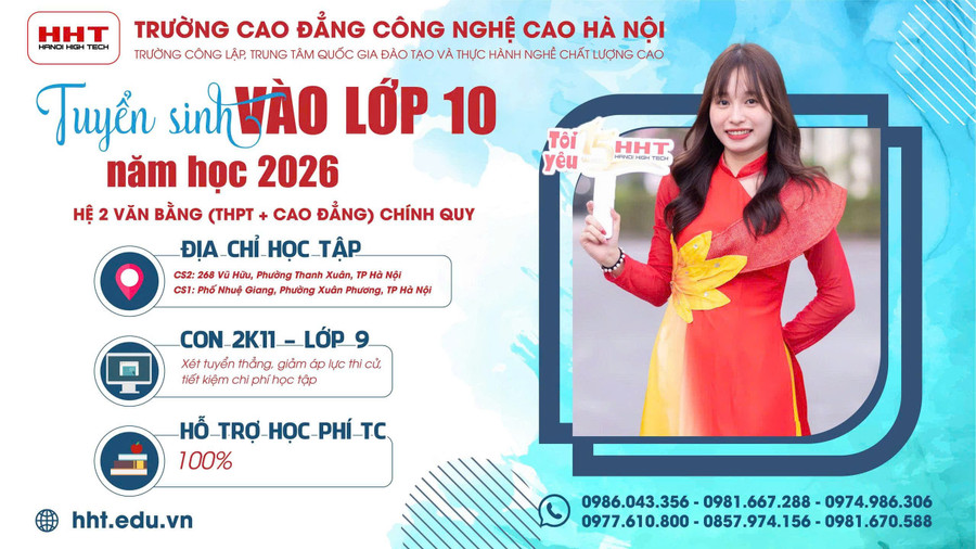 Trường Cao đẳng Công nghệ cao Hà Nội Đăng Ký MM88.COM Ngay +88K 570 chỉ tiêu hệ song bằng 
