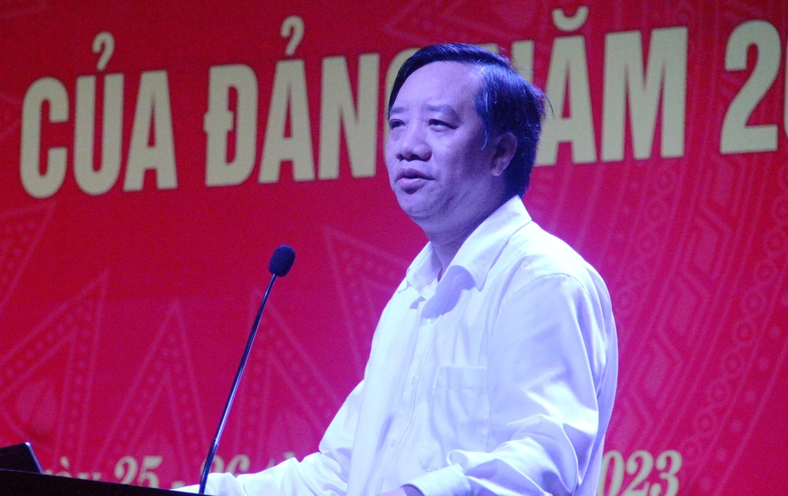 Ông Nguyễn Thành Nam, Uỷ viên Ban Thường vụ, Chủ nhiệm Uỷ ban Kiểm tra Đảng uỷ Khối các cơ quan Trung ương truyền đạt các chuyên đề tại buổi tập huấn. Ảnh: Thế Lượng. Ông Nguyễn Thành Nam, Uỷ viên Ban Thường vụ, Chủ nhiệm Uỷ ban Kiểm tra Đảng uỷ Khối các cơ quan Trung ương truyền đạt các chuyên đề tại buổi tập huấn. Ảnh: Thế Lượng.