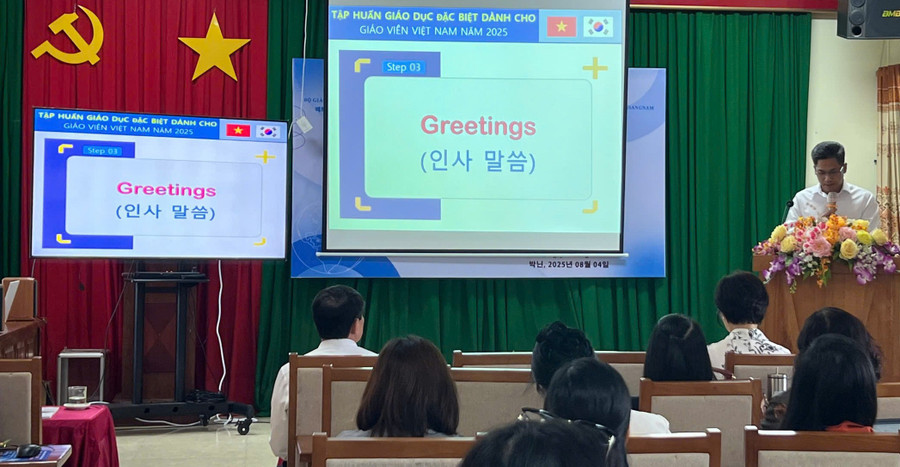 Ông Nguyễn Xuân Thủy, Phó Cục Trưởng Cục Giáo dục nghề nghiệp và Giáo dục Thường xuyên, Bộ GD&ĐT phát biểu. thuy-1.jpg