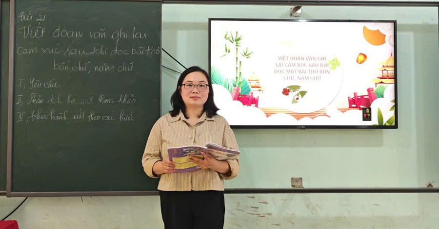 Cô Hoàng Hương Lan Trung Tâm Đăng Nhập MM88 Chính Thức Mới Trường PTDTBT THCS Tri Lễ (Lạng Sơn). Ảnh NVCC. lan-1.jpg