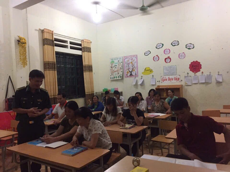 Trung tá Đinh Thái Đạt động viên MM886 slot game, bắn cá, lô đề, đá gà học bài. Ảnh NVCC. dat-1.jpg