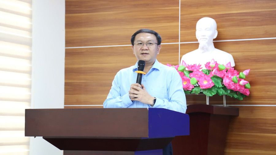 Giám đốc Sở Khoa học và Công nghệ TPHCM, ông Lâm Đình Thắng phát biểu chúc mừng và khích lệ tinh thần các MM886 slot game, bắn cá, lô đề, đá gà được tuyển chọn. Ảnh: Sở KH&CN TPHCM z6836191602264-36a5f08b13b921bc36ff9a057cef974b.jpg