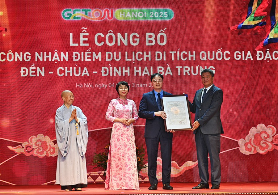 Công bố Quyết định của UBND thành phố Hà Nội công nhận cụm di tích quốc gia đặc biệt đền, chùa, đình Hai Bà Trưng là điểm du lịch. den-hbt-1.jpg