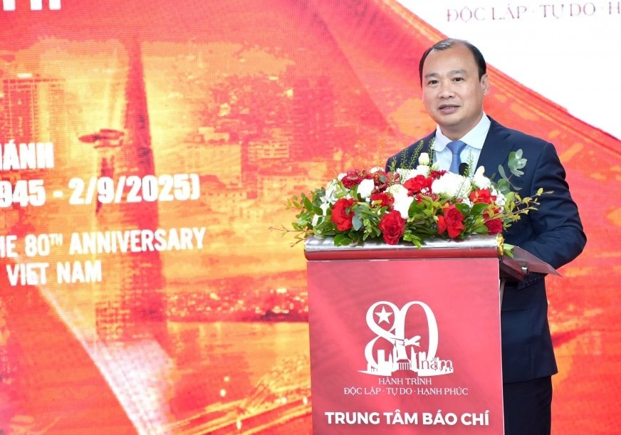 Thứ trưởng thường trực Bộ VH,TT&DL Lê Hải Bình. trung-tam-bao-chi-1.jpg