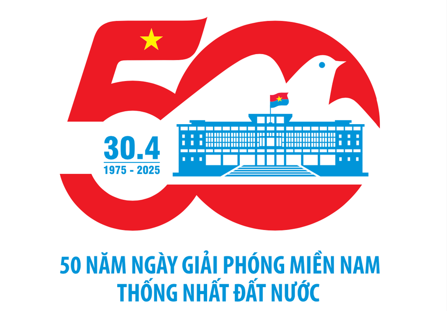 Logo kỷ niệm 50 năm Ngày Giải phóng miền Nam thống nhất đất nước. logo-50-nam-1.png