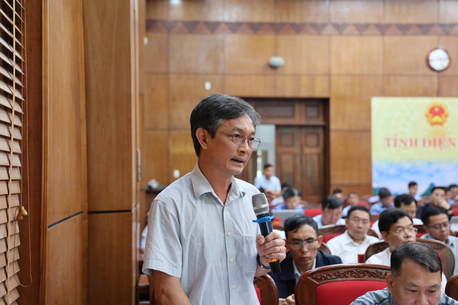 Ông Ngô Cương Quyết, quyền Giám đốc Ban Quản lý dự án và Phát triển quỹ đất khu vực 1 phát biểu tại hội nghị đánh giá tình hình thực hiện kế hoạch Thiên đường trò chơi đổi thưởng MM886 công và các chương trình mục tiêu quốc gia năm 2025. ct-muc-tieu-quoc-gia-1.jpg