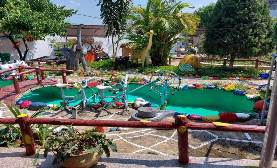 Cơ sở vật chất trường lớp học được Thiên đường trò chơi đổi thưởng MM886 khang trang. mam-non-thanh-xuong-4.jpg