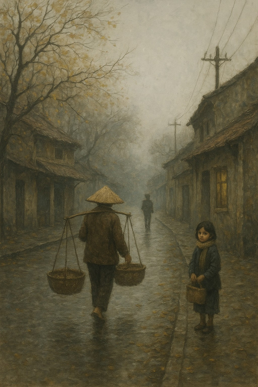 Qua hình ảnh một phố huyện nghèo, tác giả thể hiện cái nhìn nhân hậu và lòng yêu thương sâu sắc với con người và quê hương. Ảnh minh họa: ITN cam-thu-van-hoc-pho-ngheo-am-tinh-giua-dong-2.png