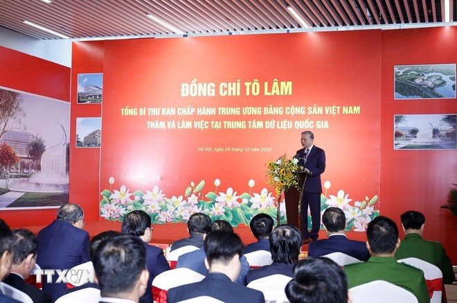 Tổng Bí thư Tô Lâm phát biểu chỉ đạo. (Ảnh: Thống Nhất/TTXVN) Tổng Bí thư Tô Lâm phát biểu chỉ đạo. (Ảnh: Thống Nhất/TTXVN)