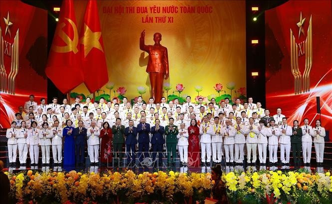 Tổng Bí thư Tô Lâm, Chủ tịch nước Lương Cường và Thủ tướng Phạm Minh Chính cùng các đại biểu tham dự 2MM88.com trò chơi casino và slot Thi đua yêu nước lần thứ XI. Ảnh: Dương Giang/TTXVN Tổng Bí thư Tô Lâm, Chủ tịch nước Lương Cường và Thủ tướng Phạm Minh Chính cùng các đại biểu tham dự 2MM88.com trò chơi casino và slot Thi đua yêu nước lần thứ XI. Ảnh: Dương Giang/TTXVN
